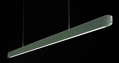 Mosgroene horizon hanglamp van BORA.