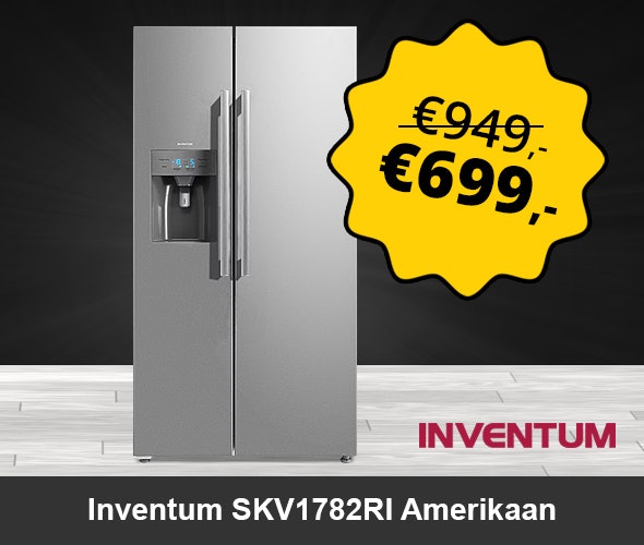 Bekijk de Inventum SKV1782RI Amerikaanse koelkast