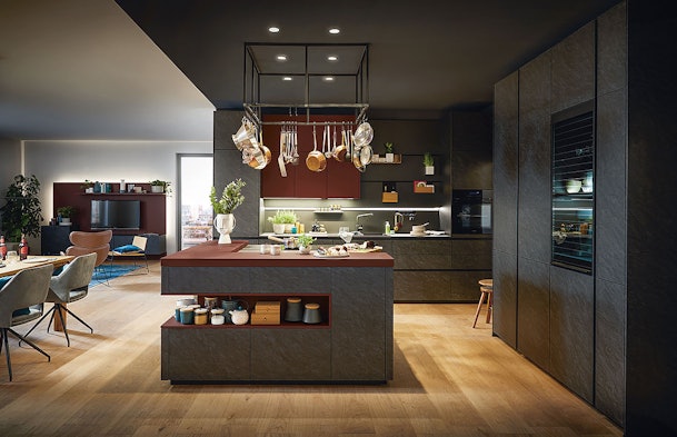 Elegante leefkeuken met open indeling