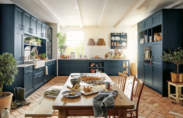 Traditionele sfeer in een eigentijds keukendesign