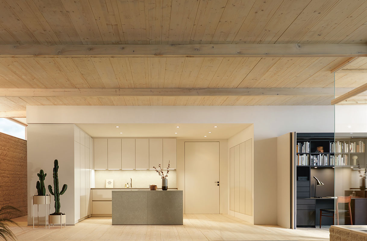 Eigentijdse elegantie in mat Seashell white