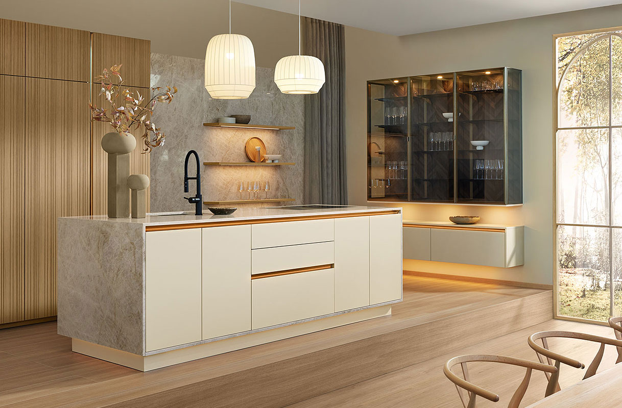 Lijnenspel en lichtaccenten in natuurlijk warm