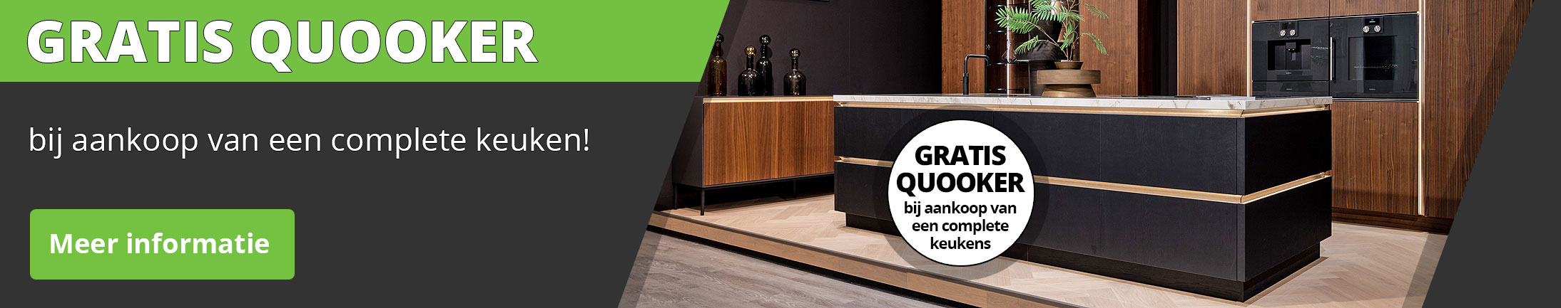 Ontvang nu een GRATIS Quooker bij aankoop van een complete keuken.