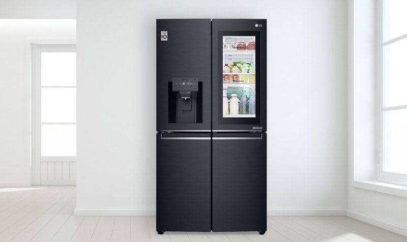 LG InstaView Door-in-Door koelkast zwart