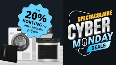Cyber Monday Miele Deals - tot 20% extra korting.