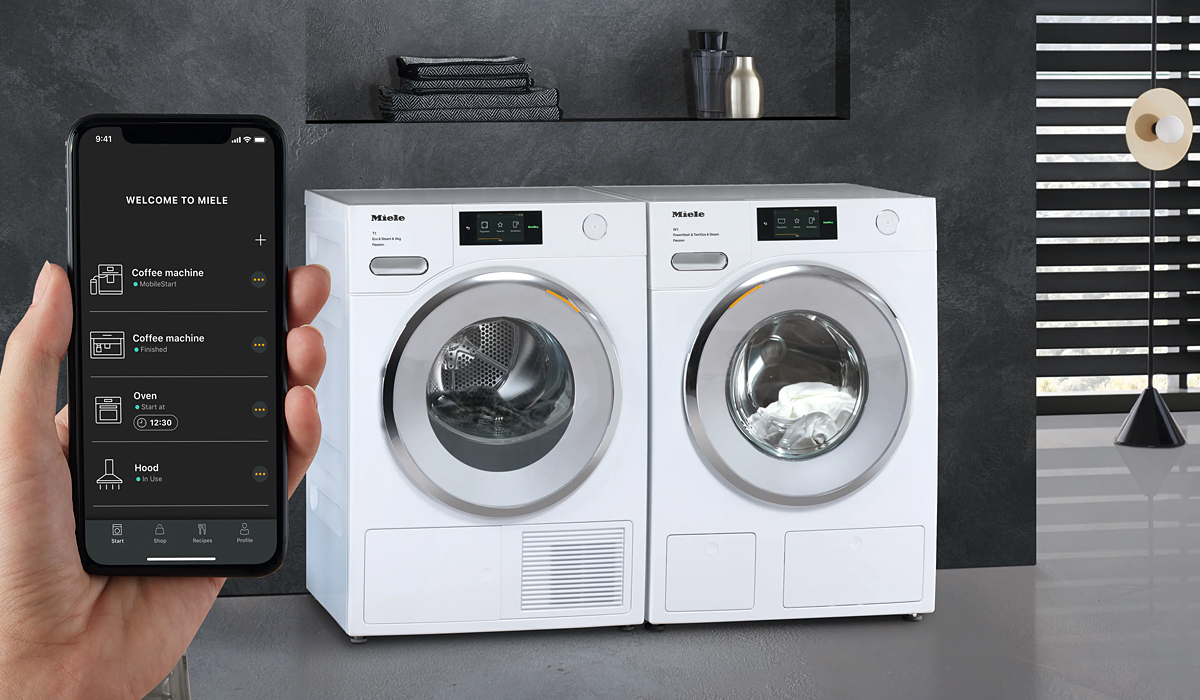 Miele MobileControl via WIFI-verbinding.