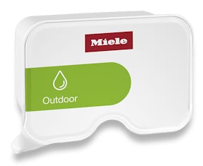 Miele Outdoor wasmiddel capsule.