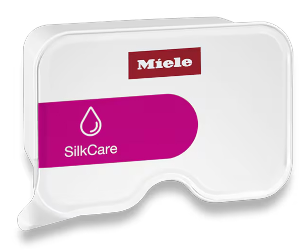 Miele SilkCare fijnwasmiddel capsule.