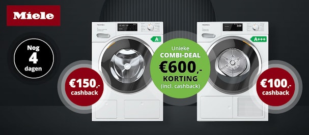 Profiteer van de unieke Miele Combi-Deal en ontvang €600,- korting