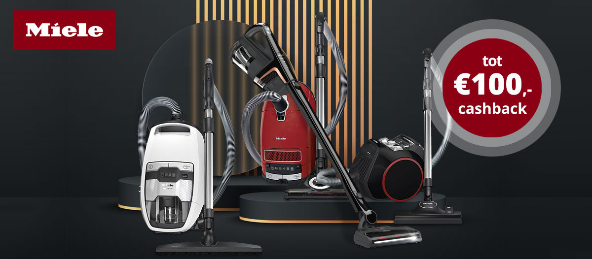 Miele stofzuigers met tot €100,- cashback