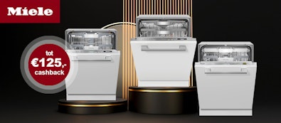 Ontvang nu tot €125,- retour op geselecteerde Miele vaatwassers.