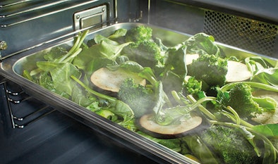 Met multistoom 360° verspreidt de stoom zich evenwichtig voor een mooi totaal bereik van stoom.