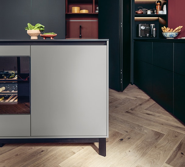 NX505 kookeiland op voetjes