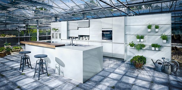 Next125 keuken - NX 902 Glas glans kristalgrijs