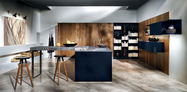 Next125 keuken - NX 902 Glas mat indigoblauw