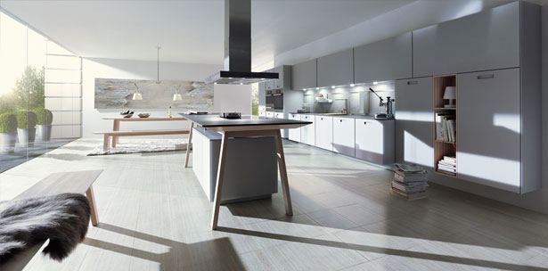 Next125 keuken - NX 902 Glas mat steengrijs