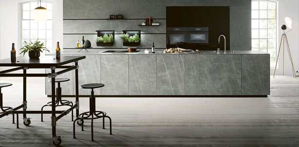Next125 keuken - NX 950 keramiek marmer grigio imitatie