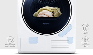 Intelligente wasdroger met drie OptimalDry sensoren