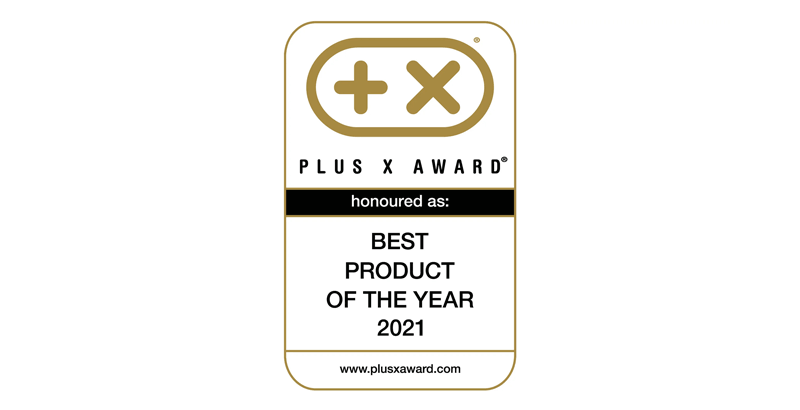 Plus X Award best product 2021