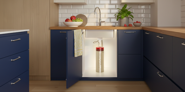 Quooker Pro3 reservoir in keuken