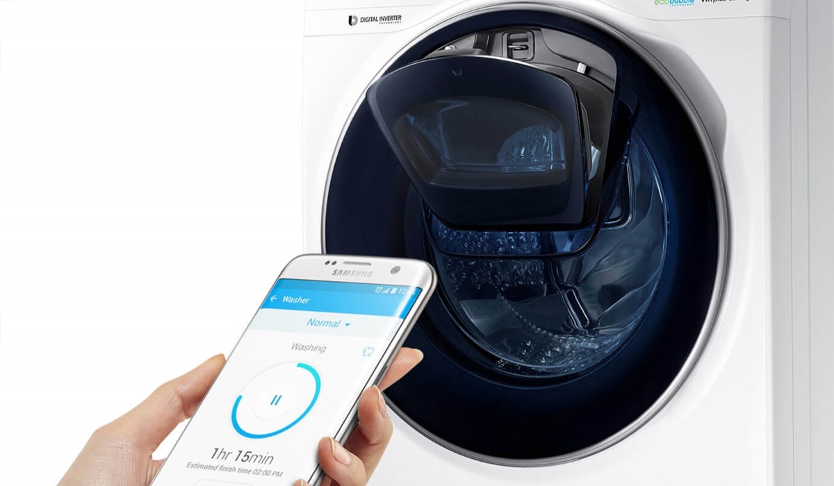 Samsung wasmachine met krachtige AI-Control en bediening met SmartThings-app.