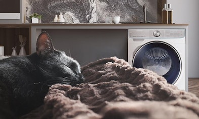 Een Samsung wasdroger met Silent Dry-design