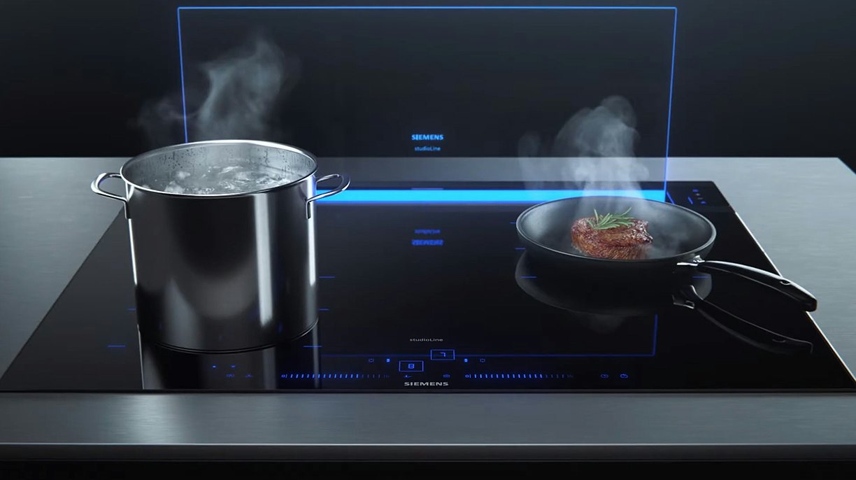 Siemens glassdraftAir kookplaat