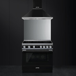 Smeg CPF9IPBL fornuis en KPF9BL afzuigkap