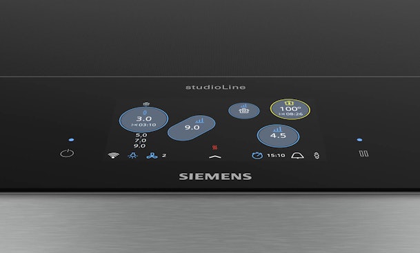 TFT-kleurenscherm op de freeInduction kookplaat.