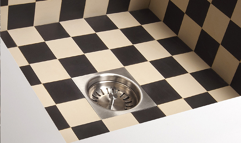 Tegelspoelbak voor modern landelijke keuken.