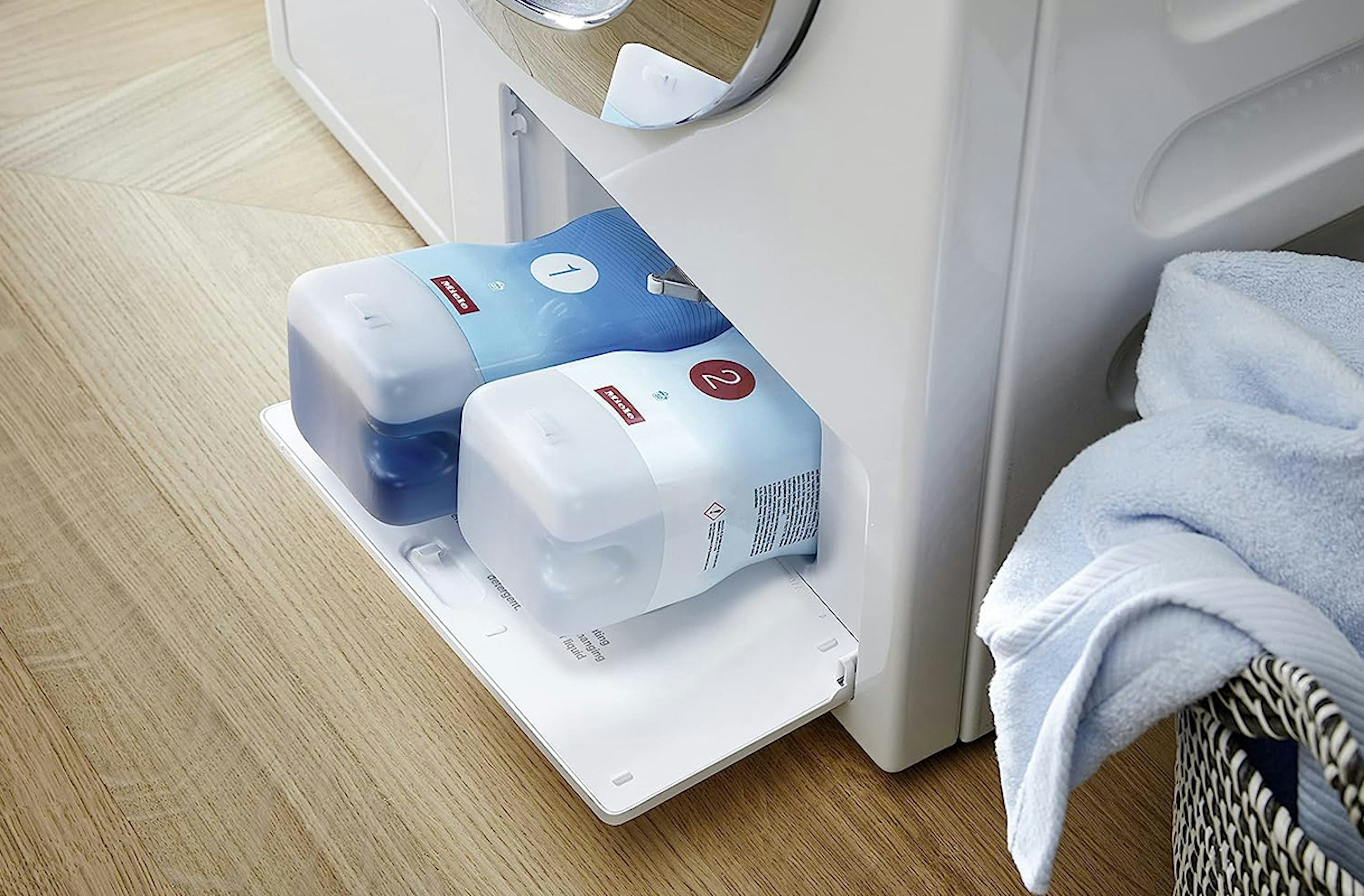 Miele TwinDos automatische wasmiddeldosering.