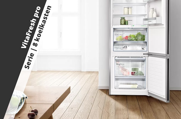 VitaFresh pro: Serie | 8 koelkasten en koel-vriescombinaties.