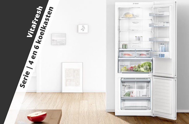 VitaFresh: Serie | 4 en deels Serie | 6 koelkasten en koel-vriescombinaties.