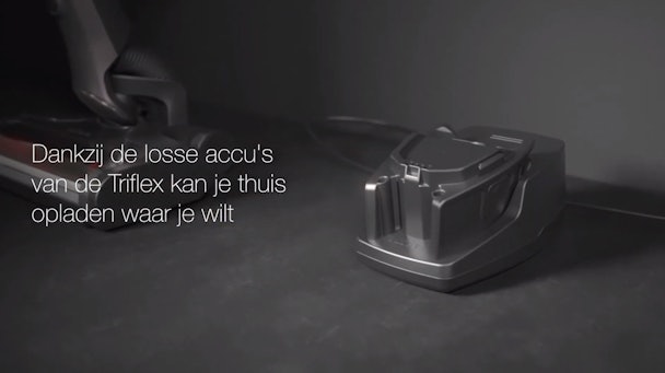 Opladen accu van de Triflex