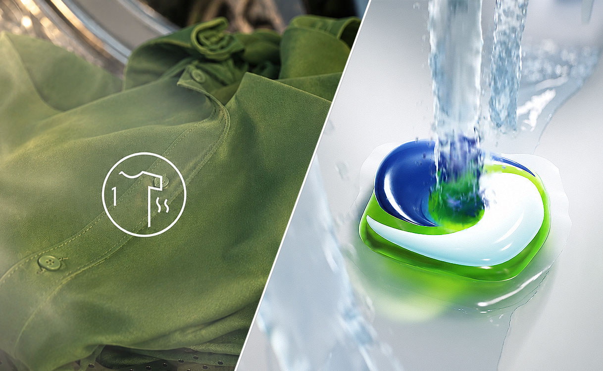 ProSteam en UniversalDose van de AEG 7000 serie die kleding opfrissen en pods sneller activeren