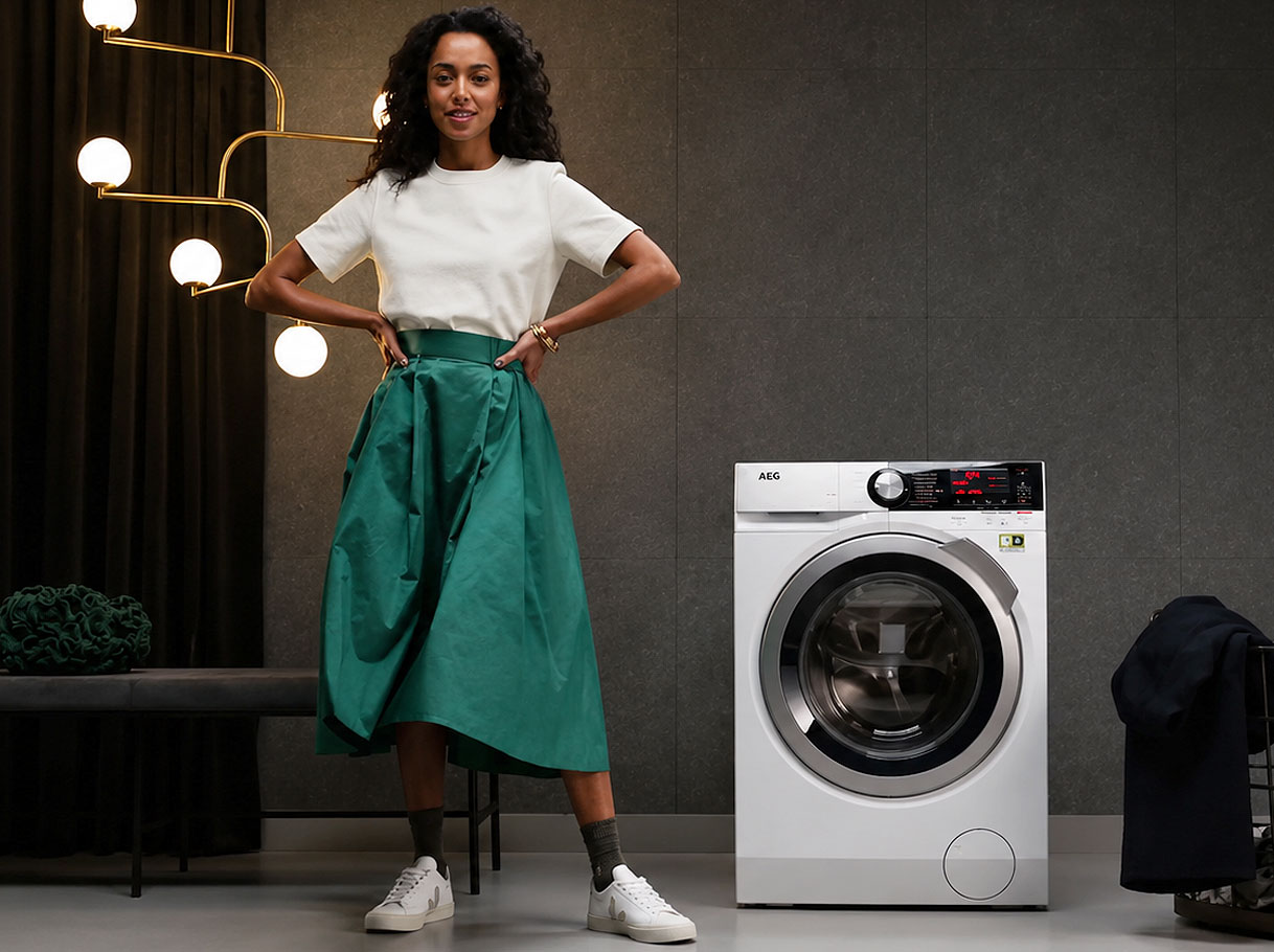 AEG 9000-serie wasmachine met AbsoluteCare en SoftWater die kleuren en delicate stoffen beschermt