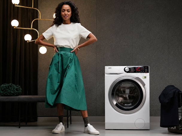 AEG 9000-serie wasmachine met AbsoluteCare en SoftWater die kleuren en delicate stoffen beschermt