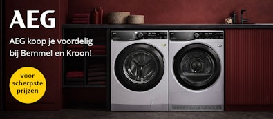 AEG was- en droogapparatuur koop je voordelig bij Bemmel en Kroon
