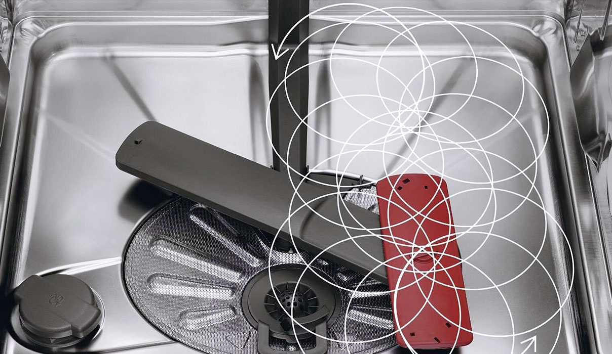 De AEG SatelliteClean sproeiarm.