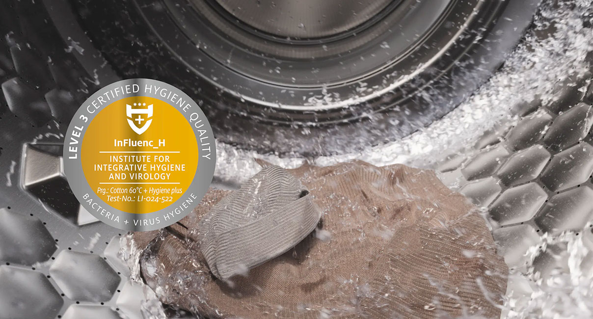 Miele AllergoWash programma verwijdert allergenen zoals pollen, huisstofmijt en bacteriën voor hygiënisch schone was