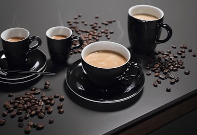 Verse koffiebonen gemalen per kopje met Miele AromaticSystemFresh technologie