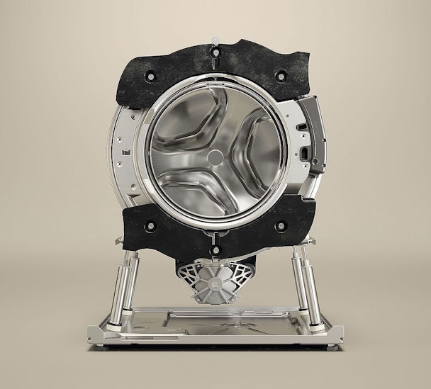 ASKO machines gebruiken vier schokdempers in plaats van twee. Hierdoor centrifugeert jouw machine vrijwel trillingsvrij. Zelfs op een houten vloer.