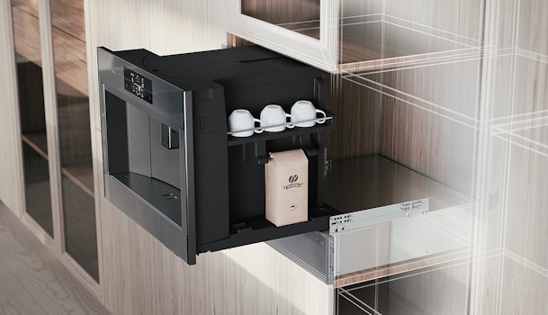 ATAG inbouw koffiemachine inbouwen.