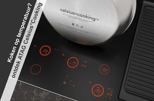 ATAG inductiekookplaat met Celsius°Cooking.