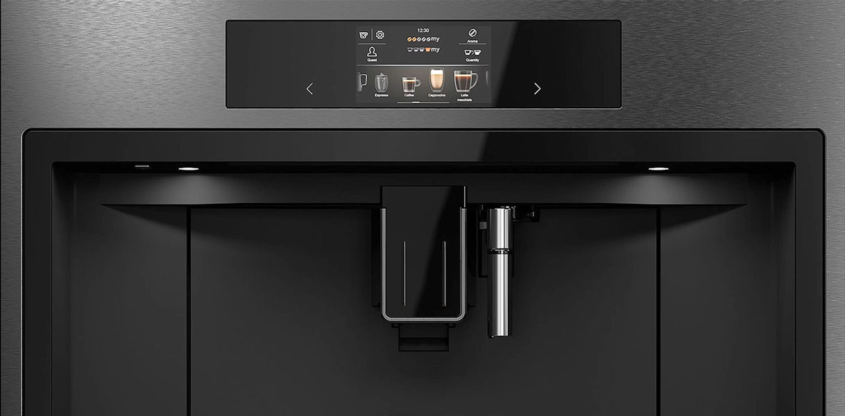ATAG koffiemachine CM4585M uit de MAGNA designlijn met afwerking in Pearl Grey