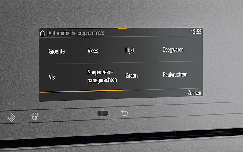 Miele stoomoven met automatische kookprogramma’s voor moeiteloze maaltijdbereiding