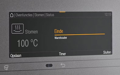Miele stoomoven met automatische warmhoudfunctie voor perfecte serveertemperatuur