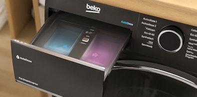 AutoDose lade van Beko die automatisch de juiste hoeveelheid wasmiddel doseert