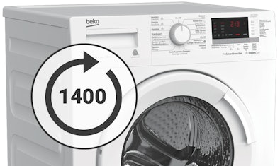 Beko wasmachine met 1400 toeren trommel