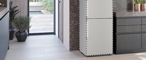 Meet eerst hoeveel ruimte je in je keuken hebt voor je een nieuwe koelkast koopt.